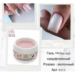 Камуфляж гель OleaNail light pink cream 15мл